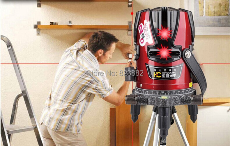 8 Lines 9 Point Laser Level 4V4H9P Rotary Cross Level Laser Line Self Levelling Within 3