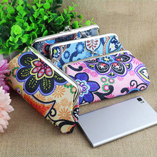 Women’s Retro Floral Pattern Wallet Clutch Key Card Coin Cell Phone Holder Bag Purse 6AZV