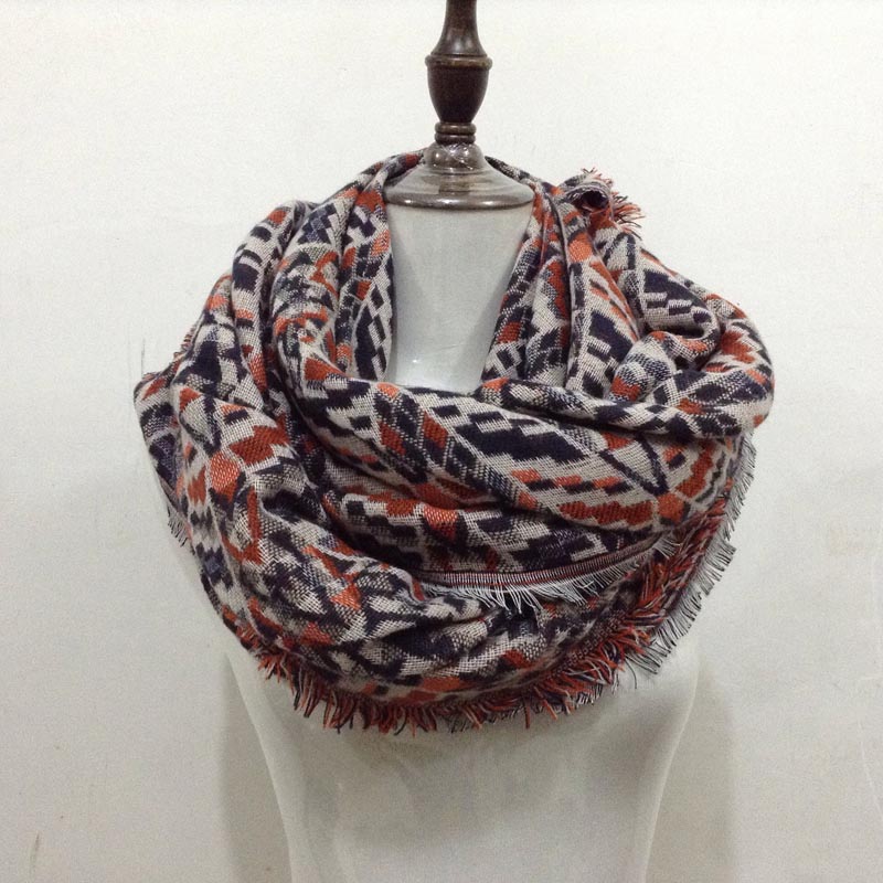 Ethnic Fashion Square Viscose Tassel Scarf For Women Magic font b Tartan b font Cotton Plaid