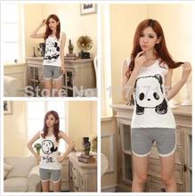 2015 summer style cartoon pajamas pajamas for a women short sleeve modal woman summer Pajamas 3