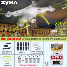 Newset Syma X5HC X5HW Wifi Real Time Transmission Camera Drone Aerial Photography Vidao Rc Quadcopter 2.4G 4CH 6Axis Toys