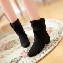 2015 new free shipping Fashion martin boots women boots spring autumn women’s shoes elastic boots women’s thick heel short boots