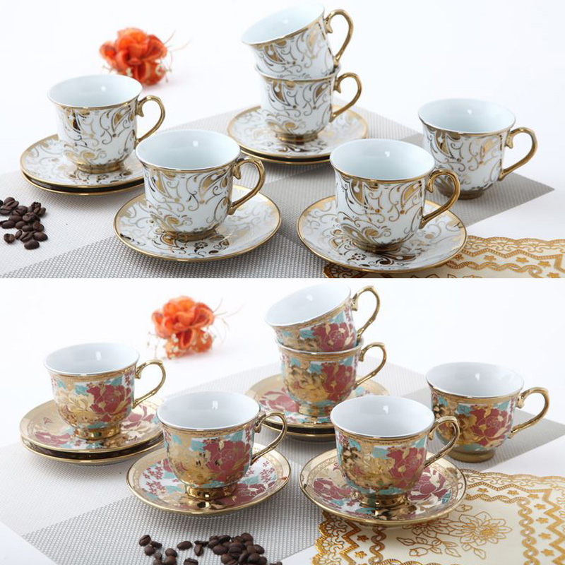 Ceramic ceramic mug cup set Coffee European Cup 160ml cup of tea Coffee trumpet