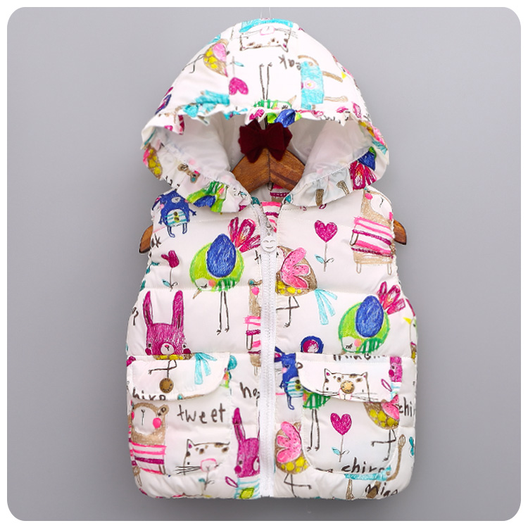 Hot sale next new fall winter font b girls b font outerwear coats kids Cartoon birds