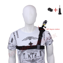 360 Rotate Harness Adjustable Shoulder Strap Mount Chest Belt Tripod Adapter for Sony Action Cam Outdoor