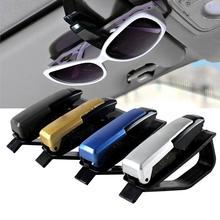 2015 fashional 4 colors S shaped Sunglasses Eyeglasses Car Auto Sun Visor Glasses Sunglasses Card Ticket