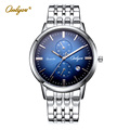 Wrist Watches For Men Waterproof Silver Quartz Watch Business Stainless Steel Mens Watches Top Brand Luxury