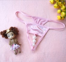 Peculiar shape hole low waist cotton beaded women s sexy lingerie sexy underwear T 6870