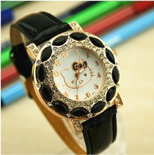 El nuevo relojes moda para los niños, deportes recreativos zafiro KT gato reloj de cuarzo
