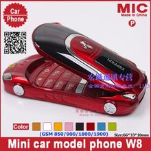 Russian keyboard Dual SIM Card flip small size mini sport supercar luxury car model cell mobile