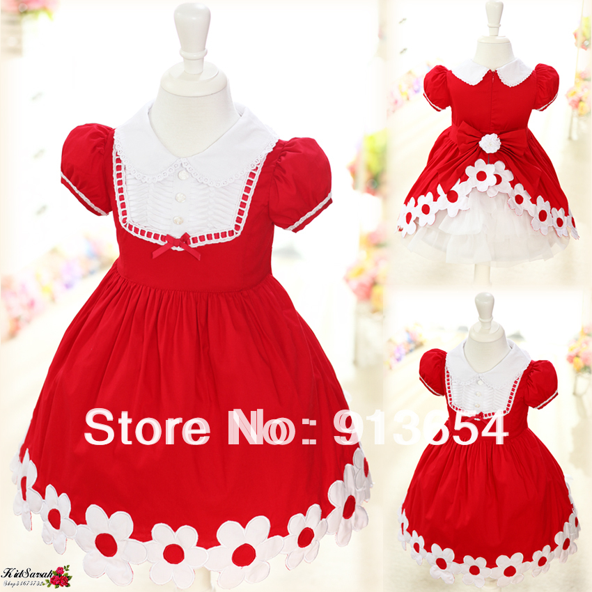 Free shipping new 2013 High quality baby girl dress children clothing girls party dresses ball gown kids flower princess dress