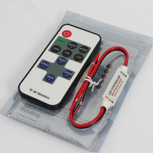 New 2015 12V RF Wireless Remote Switch Controller Dimmer for Mini LED Strip Light New