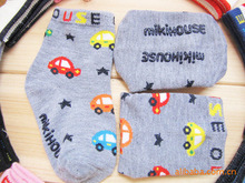 Boy Girl Cute Lovely Soft Cartoon Mix Design Socks Baby Kid Slip resistant Cotton Socks Children