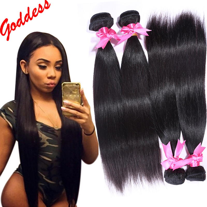 unprocessed virgin brazilian hair bundles straight hair weave bundles 4pcs/lot natural brazilian virgin hair straight virgin