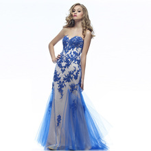 Free Shipping 2016 New Arrival Off the Shoulder Sweep Train Sweetheart Lace Fashion Women Prom Dress Special Occasion Dresses