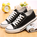 2016 Women Canvas Shoes New Fashion Lace up Women Casual Shoes Classic Comfortable Woman Flats Round