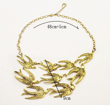 New vintage accessories jewelry bird choker statement necklace gift for women girl wholesale N1689