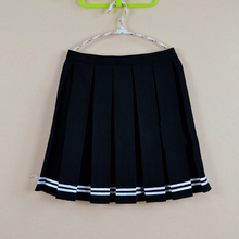 Multi color Japanese high waist pleated skirts JK student Girls solid pleated skirt Cute Cosplay school uniform skirt