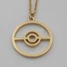 2015 Summer Style Pokeball Pokemon SteamPunk Vintage Necklace,the 14K Gold Filled Gamers Necklace,Great Gamer Accessory Gift