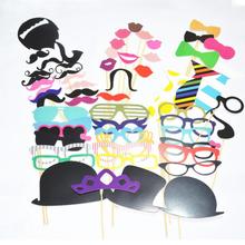 Free Shipping 58 pcs/lot Photo Booth Props Photobooth For Wedding Decoration Birthday Party Event & Party Supplies