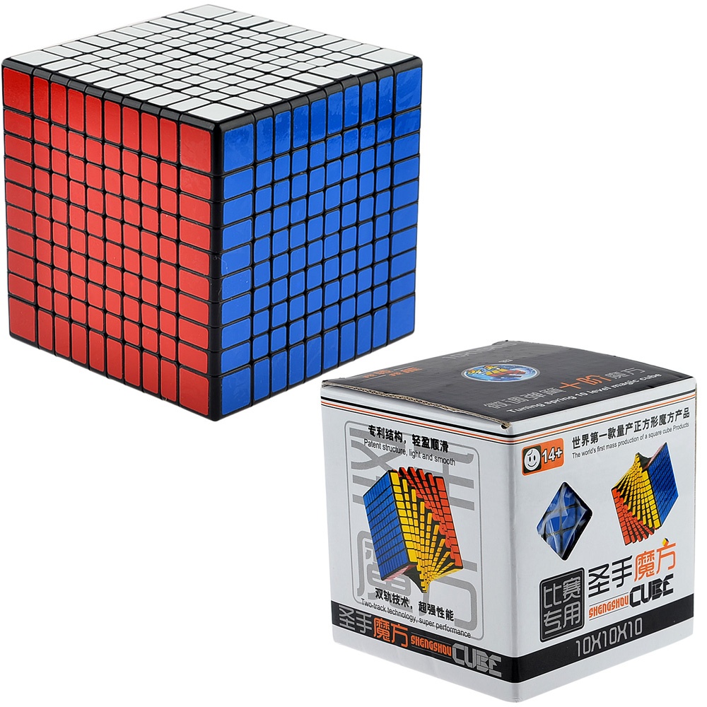 ShengShou 102mm 10x10x10 Magic Cube Competition Twist Puzzle Cubes Kids Toys Educational Toy