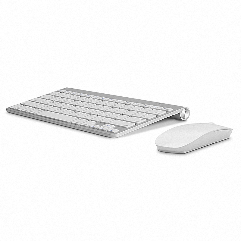 2.4G Ultra-Thin Silent Wireless Keyboard Mouse Combos Wireless Teclado Combo for Apple Style Mac Pc WindowsXP/7/8/10 Tv Box