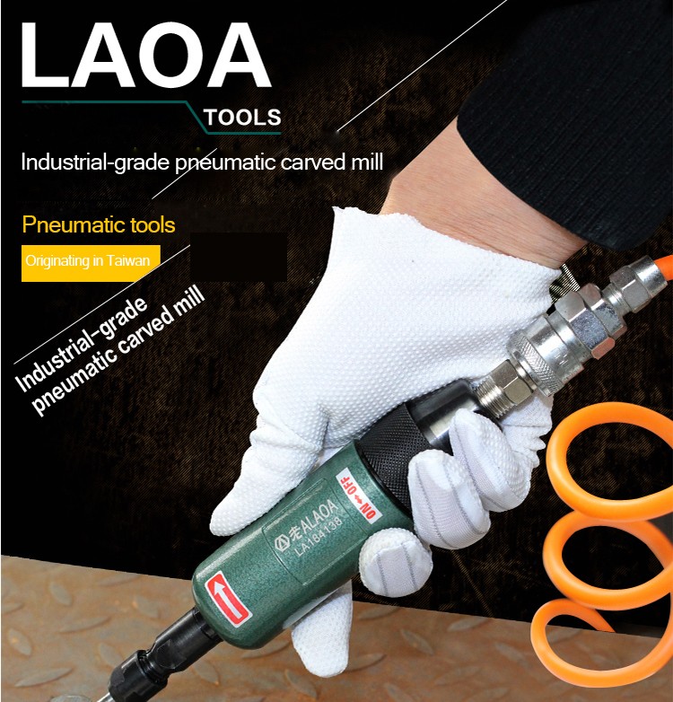 LAOA High Torque and Long Life Industrial Grade Pneumatic Grinder Air Die Grinders Sander Ponceuse Grinding Tools