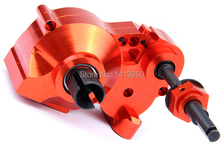 Upgrade CNC Heavy Duty metal complete diff gear box TS H85128 HPI Rovan KM BAJA 5b