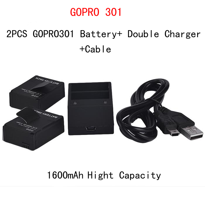   ( 2- ) Go Pro 3     USB  GoPro hero3, Hero3 +  