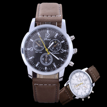 2016 Luxury Brand Watches Men Fashion Business Watches Casual Sports Watches Leather Band Quartz Watch Hours relogio masculino