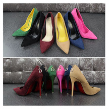 Women Pumps Brand Women Shoes High Heels Sexy Pointed Toe Red Bottom High Heels Zapatos Mujer