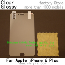 clear glossy screen protector protective film for Apple iPhone 6 Plus / apple iphone 6 plus 5.5 A1593 A1524 A1522 Front only
