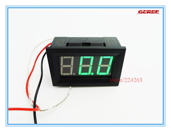 50pcs/lot Digital Green LED 0-99V Auto Car Truck Voltmeter Voltage Volt Panel Meter