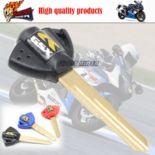Blank Key Embryo Uncut for Suzuki GSX GSXR 400/600/750/1000/1300 BANDIT HUYABUSA Motorcycles Free Shipping Black