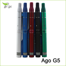 Free shipping 2014 new ago g5 dry herb vaporizer pen starter kit portable e cigarette mod