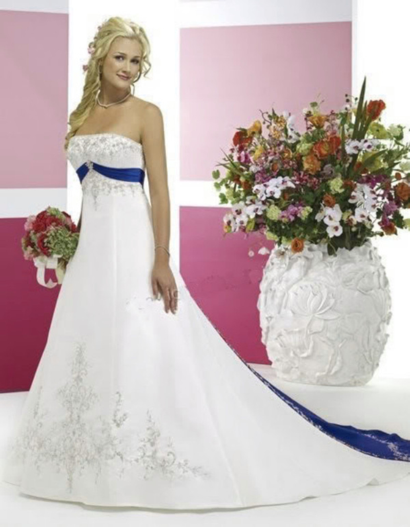 royal blue wedding dress