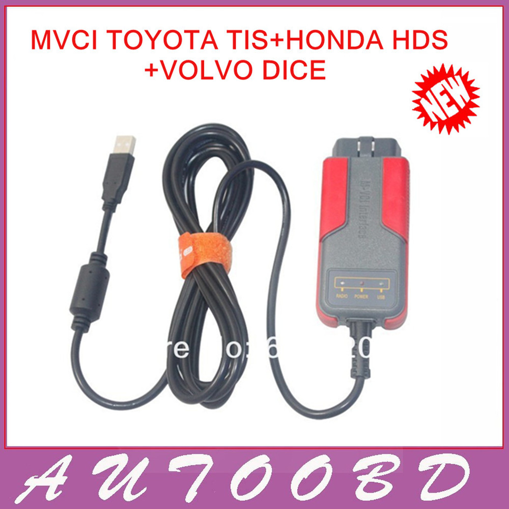  MVCI  Toyota Tis /  HDS /  Volvo Vida  OBD2 OBDII   -vci   FastShipping