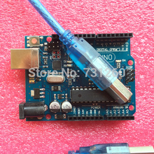 UNO R3 MEGA328P ATMEGA16U2 for Arduino 10set=10 pcs board + 10 pcs usb cable Free shipping