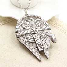 Hot Sale Movie Star Wars Millennium Falcon Alloy Necklace Pendant Fashion 2015 Classic Jewelry For Women And Men Free Shipping