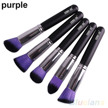 5 PCS Pro Soft Cosmetic Makeup Foundation Powder Blush Eye Shadow Brushes Set