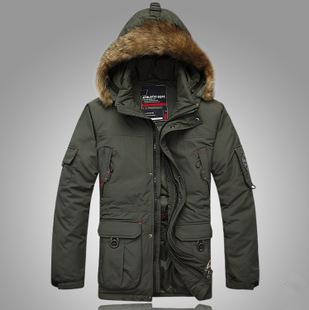 Мужская сгустите куртка свободного покроя теплая зима снег 70% белая утка пуховик куртки пальто, Верхней одежды для мужчин, 2 цветов, Размер м-6xl