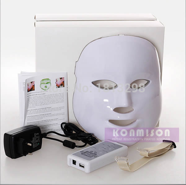 2015 New Arrival Konmison SC118C Photon LED Facial Mask Skin Rejuvenation Beauty Therapy 3 Colors Light