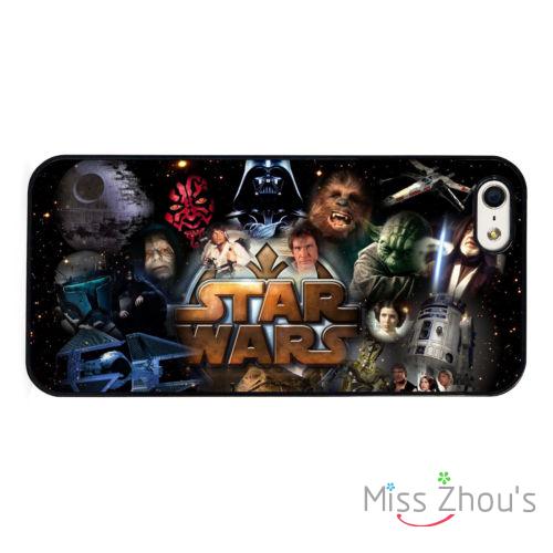 Star Wars Characters Collage back skins mobile font b cellphone b font cases for iphone 4