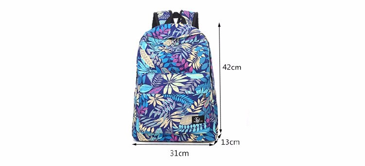 2015 New Fashion Maple leaf School bag Casual Backpack Women Bag for Girls canvas Backpack (1)