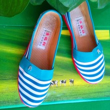 Navy Stripe Style Women’s Spring/Autumn Summer Casual Flat Shoes Old Beijing Canvas Shoes For Female Free Shipping