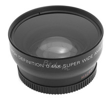 NEW 0.45x 49MM Wide Angle Macro Camera Lens + Caps + Bag for Sony Alpha NEX-3 NEX-5 NEX-5N for Sony Alpha A3000 18-55 Lens Kit