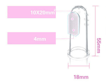 Hot Sale 1 Pcs Baby Kids Silicone Soft Finger Training Toothbrush Clean Massage Protective Mouth Clear