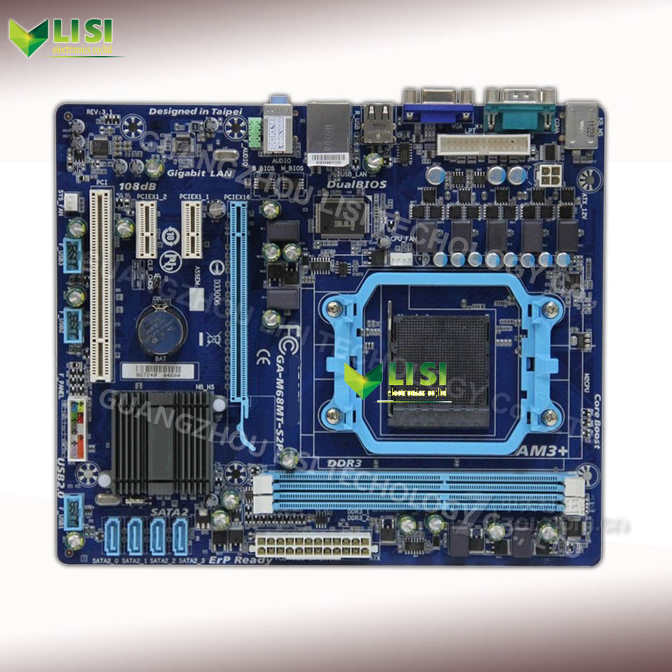 M68MT-S2P Second-Hand For Gigabyte GA-M68MT-S2P Desktop Motherboard DDR3 Socket AM3 Micro ATX