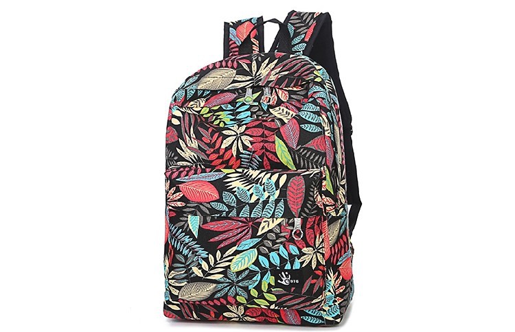 2015 New Fashion Maple leaf School bag Casual Backpack Women Bag for Girls canvas Backpack (17)