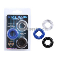 High Quality Stay Hard Cock Ring Set Perfect Elasticity Flexible Soft Rubber Penis Ring Sex Toy